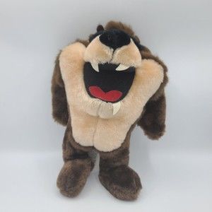 Taz Tasmanian Devil Warner Bros Vintage Stuffed Taz Tasmanian D Plush Doll 1993